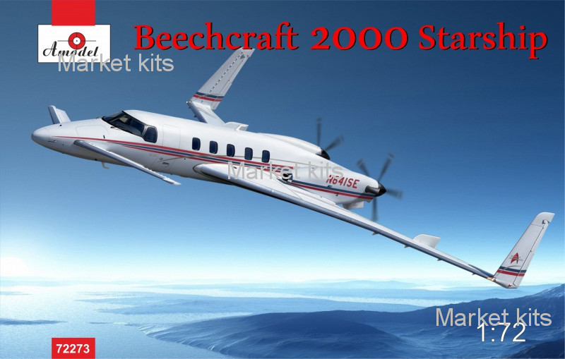 

Самолет Beechcraft 2000 Starship N641SE 1:72 AMODEL (AMO72273)