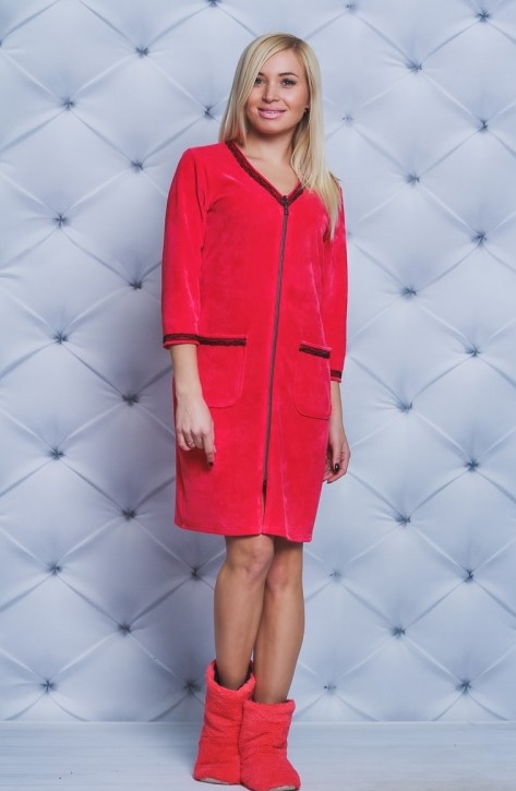 

Fashions • Женский халат Jessica Fashions 56-58 коралл (01806-бр-ве)