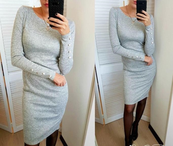 

Fashions • Платье Перрис Fashions 44 серый (№858-фг)