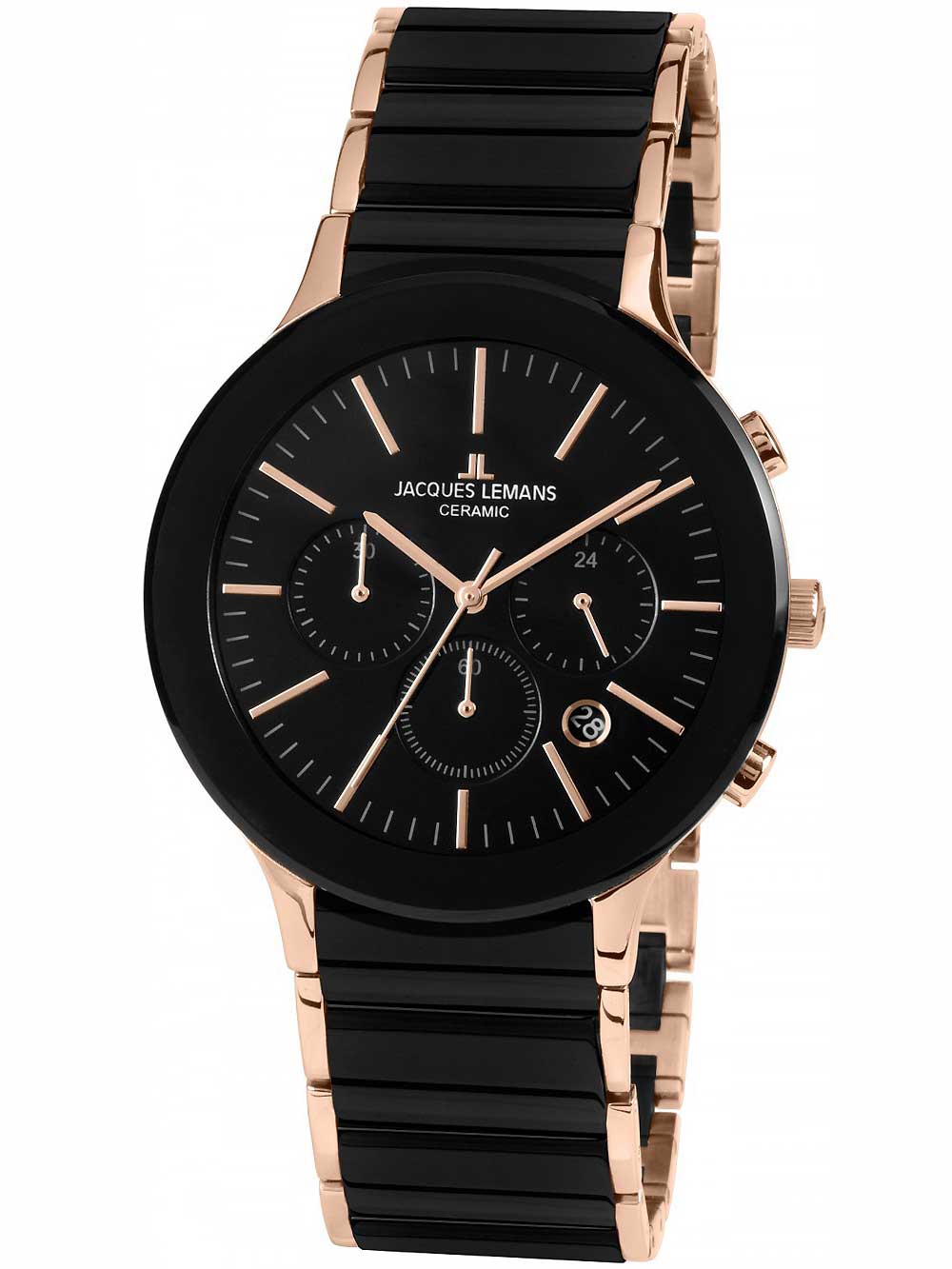 

Часы Jacques Lemans 1-1854C Dublin Keramik Chrono Herren 42mm 5ATM