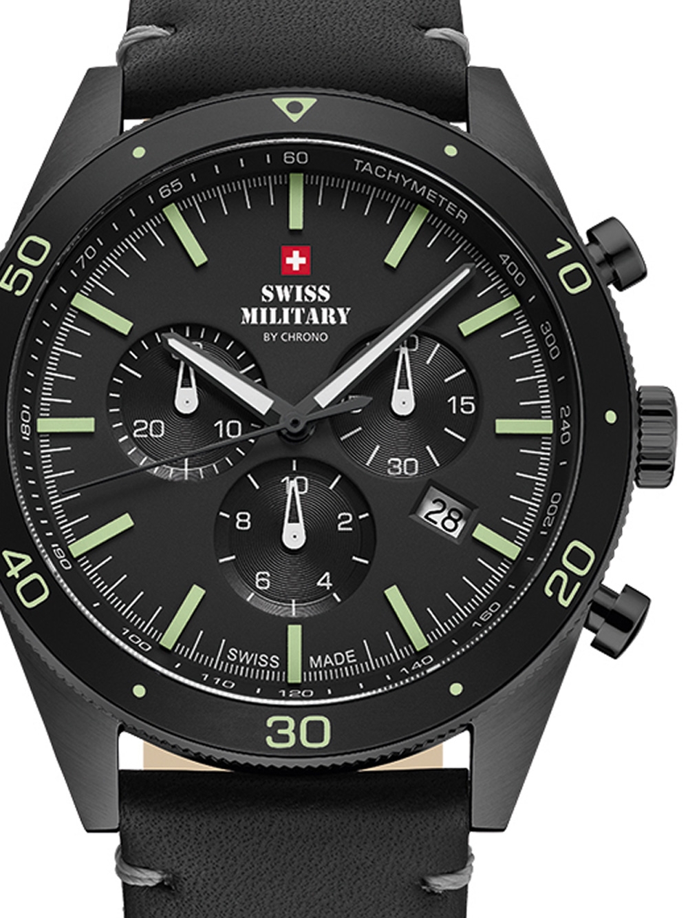 

Часы Swiss Military SM34079.08 Chronograph 43mm 10ATM