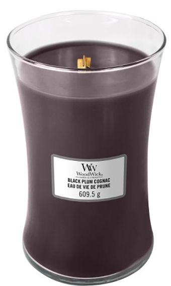 

Свічка ароматична Woodwick Large Black Plum Cognac 609,5 г