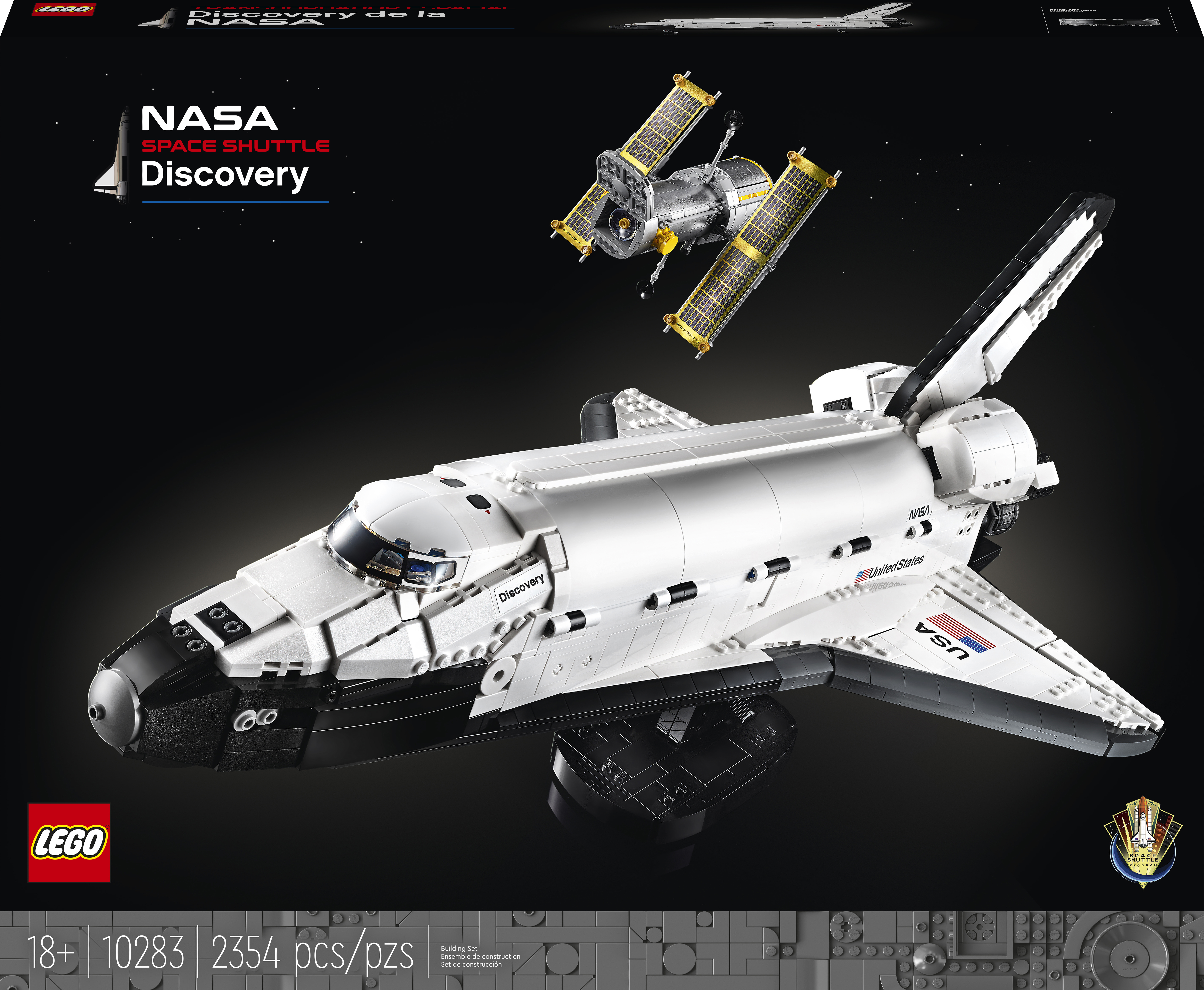 

Конструктор LEGO Creator Expert NASA Космический корабль Дискавери 2354 детали (10283)