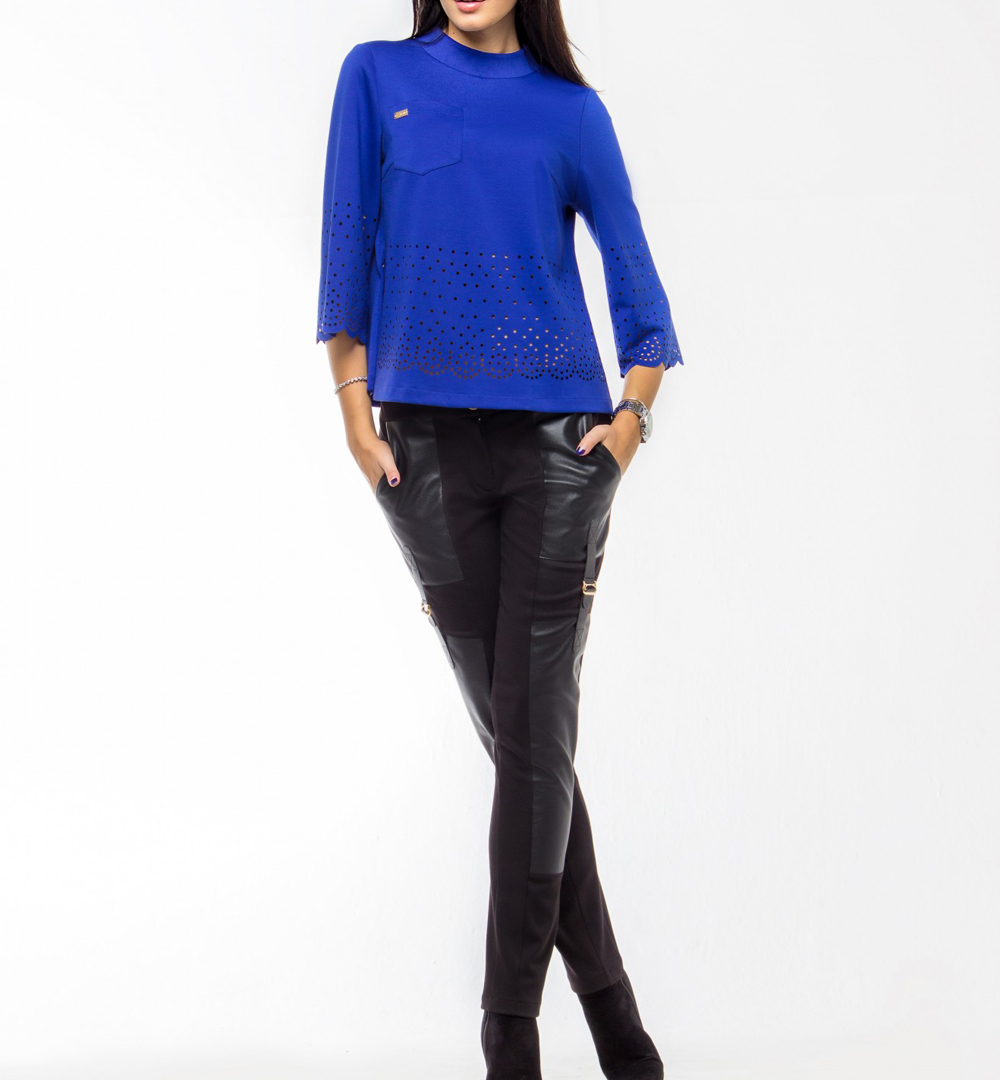 

Fashions • Брючный костюм Дамаск Fashions 44-48 электрик (Z291)