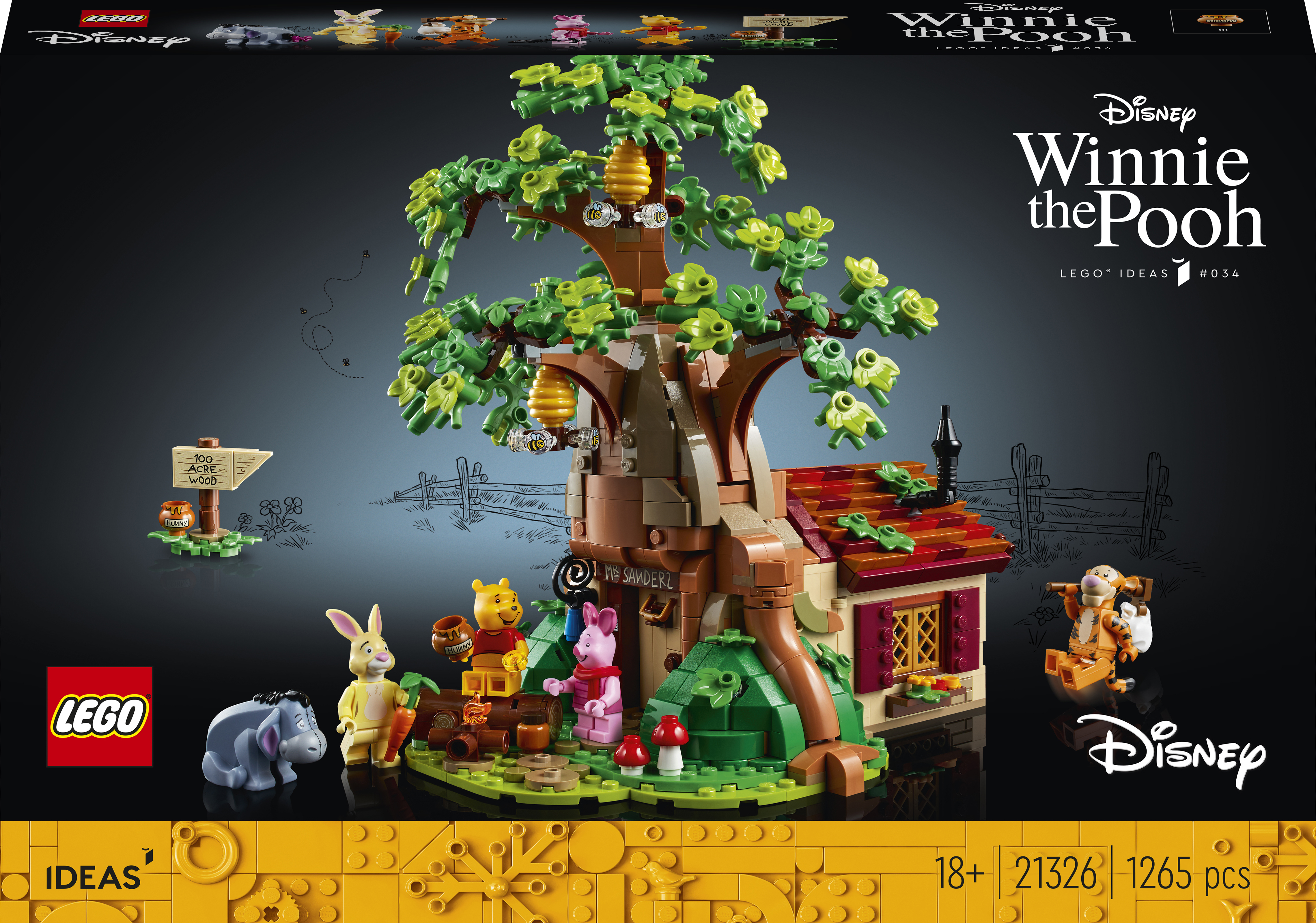 

Конструктор LEGO Ideas Disney Винни-Пух 1265 деталей (21326)