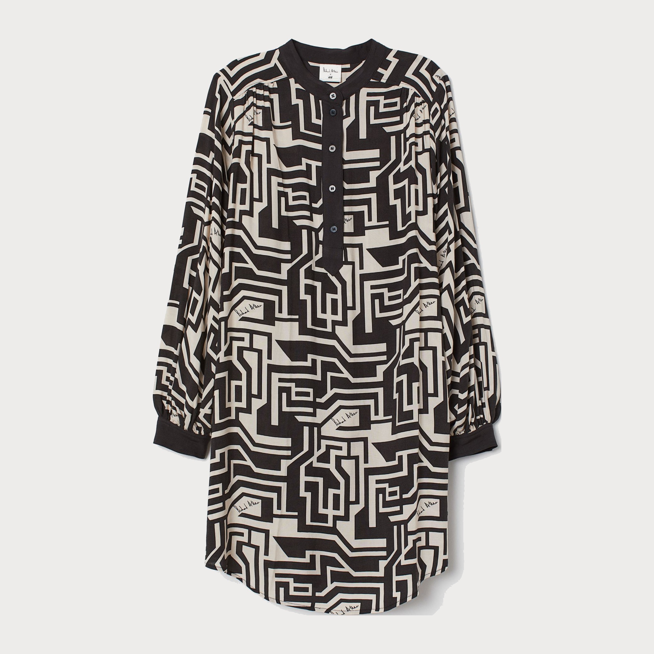 

Платье H&M 1706-7542740  Черное с белым, Платье H&M 1706-7542740 38 Черное с белым