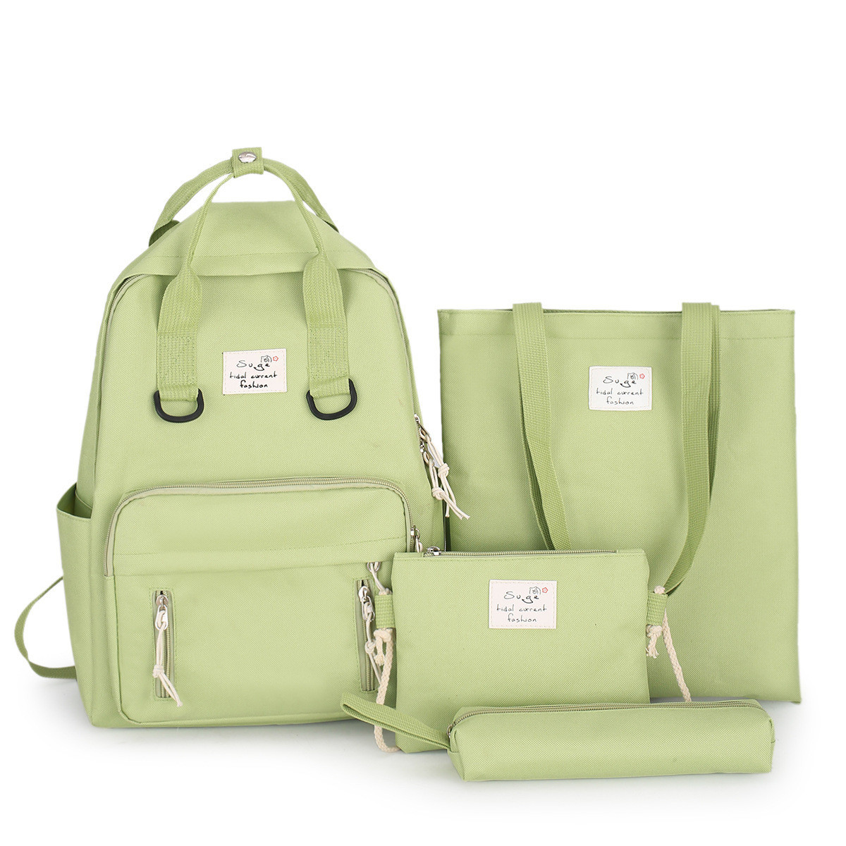 

Набор 4 в 1 рюкзак, сумка, клатч и пенал Sugebag зеленый (1447119345)