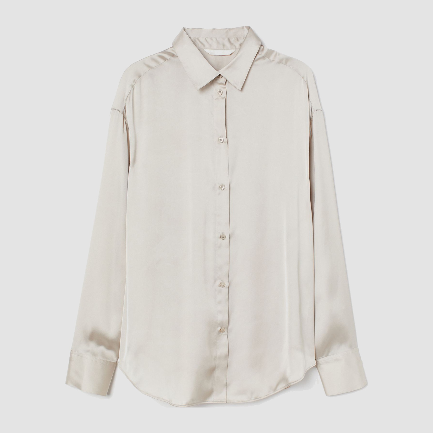 

Рубашка H&M 2505-9385802 XL Бежевая