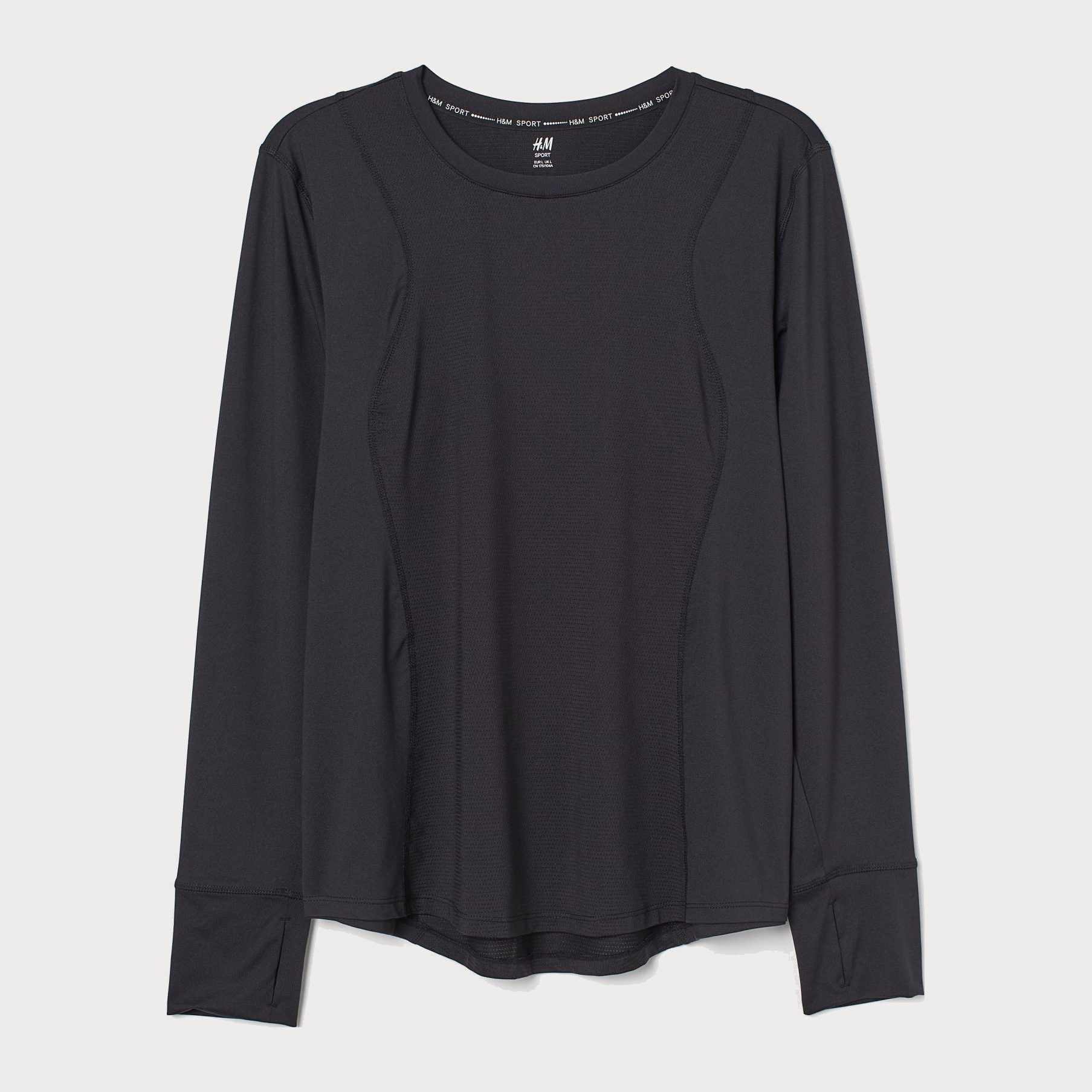 

Лонгслив H&M 2606-9067142 XL Черный
