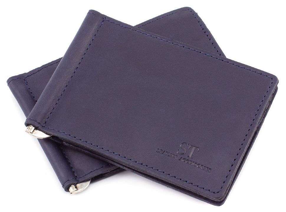 

Зажим для денег ST Leather B4-15crazy blue