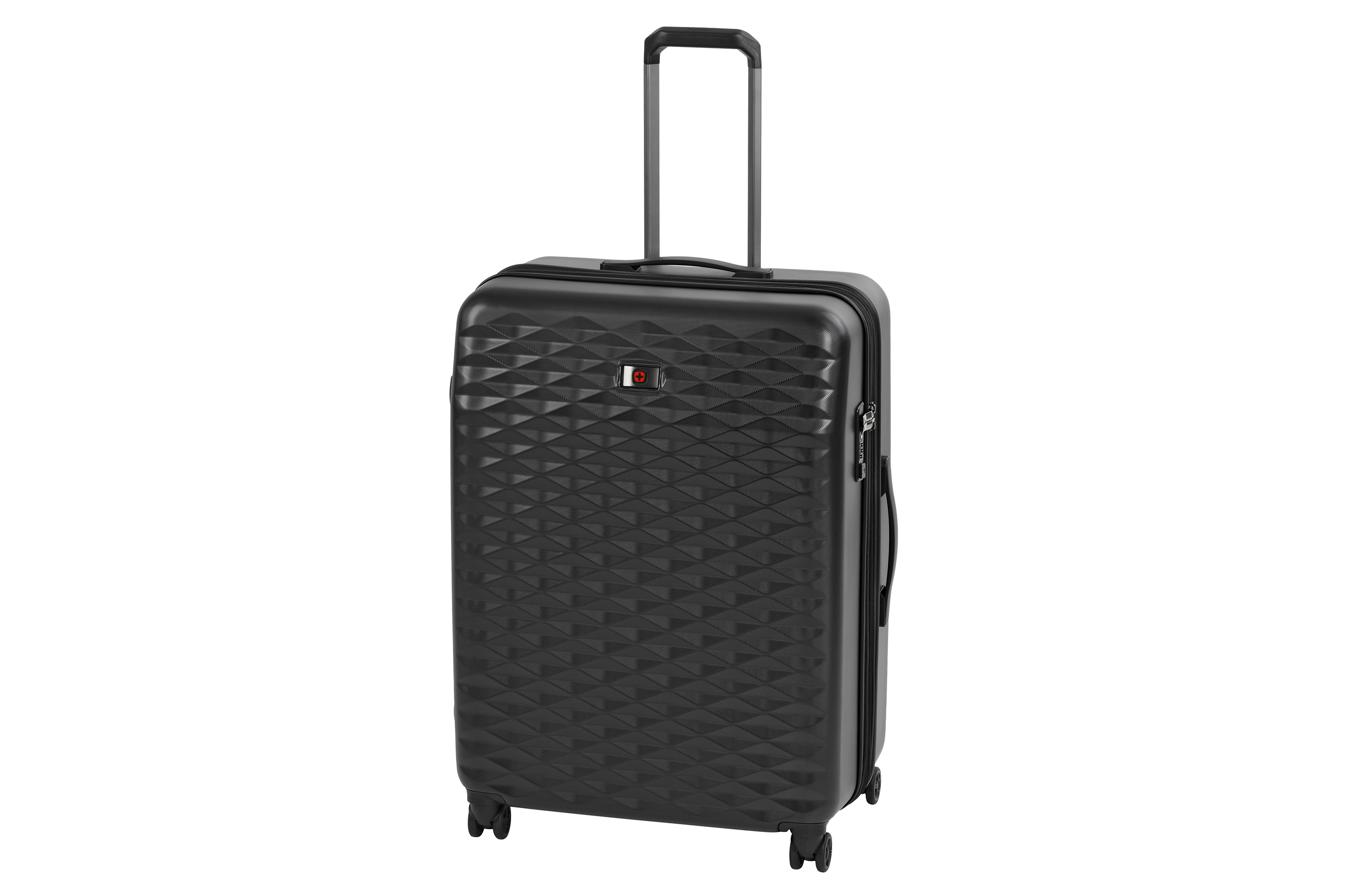 

Чемодан пластиковый Wenger, Lumen 28", большой, 4 колеса, чёрный (604342)