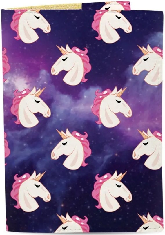 

Обкладинка для паспорта Just Cover Єдинороги В Космосі