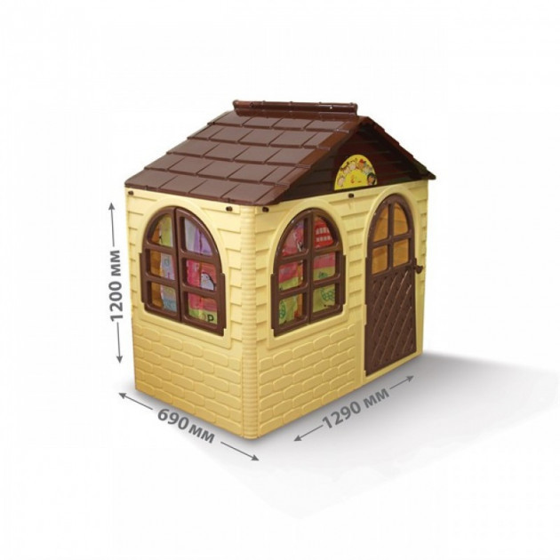 

Детский игровой Домик DOLONI TOYS со шторками пластиковый 02550/12-RY