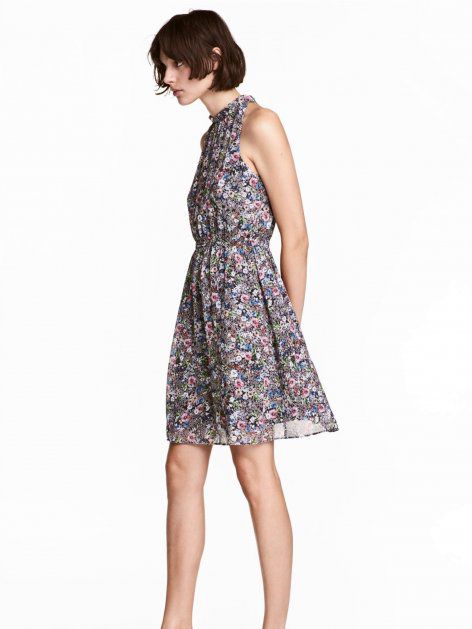 

Платье H&M 712-4849635  Черный/Цветы, Платье H&M 712-4849635 40 Черный/Цветы