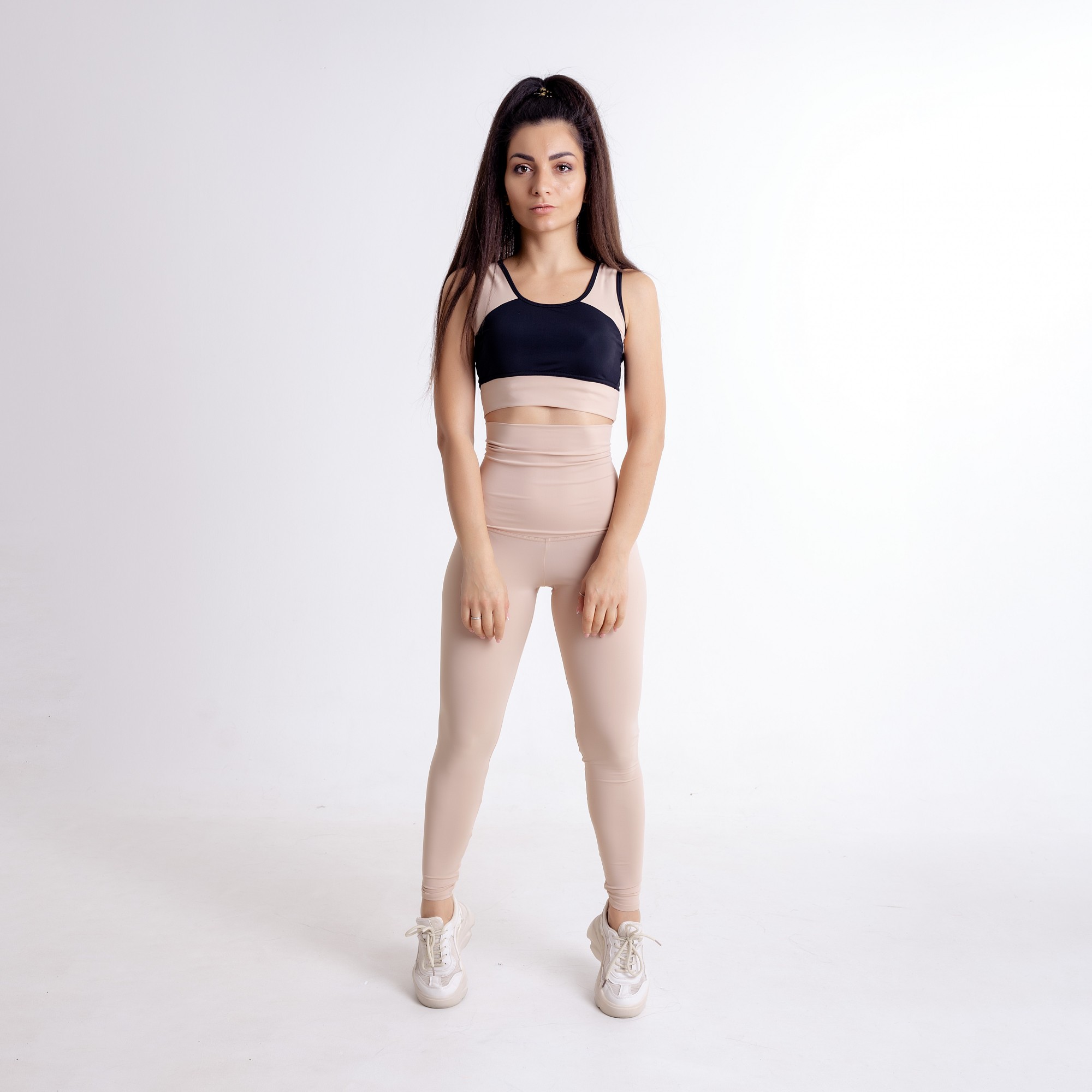 

Комплект FitU спортивный женский Classic VS beige бежевый с черным, Комплект FitU спортивный женский Classic VS beige бежевый с черным M