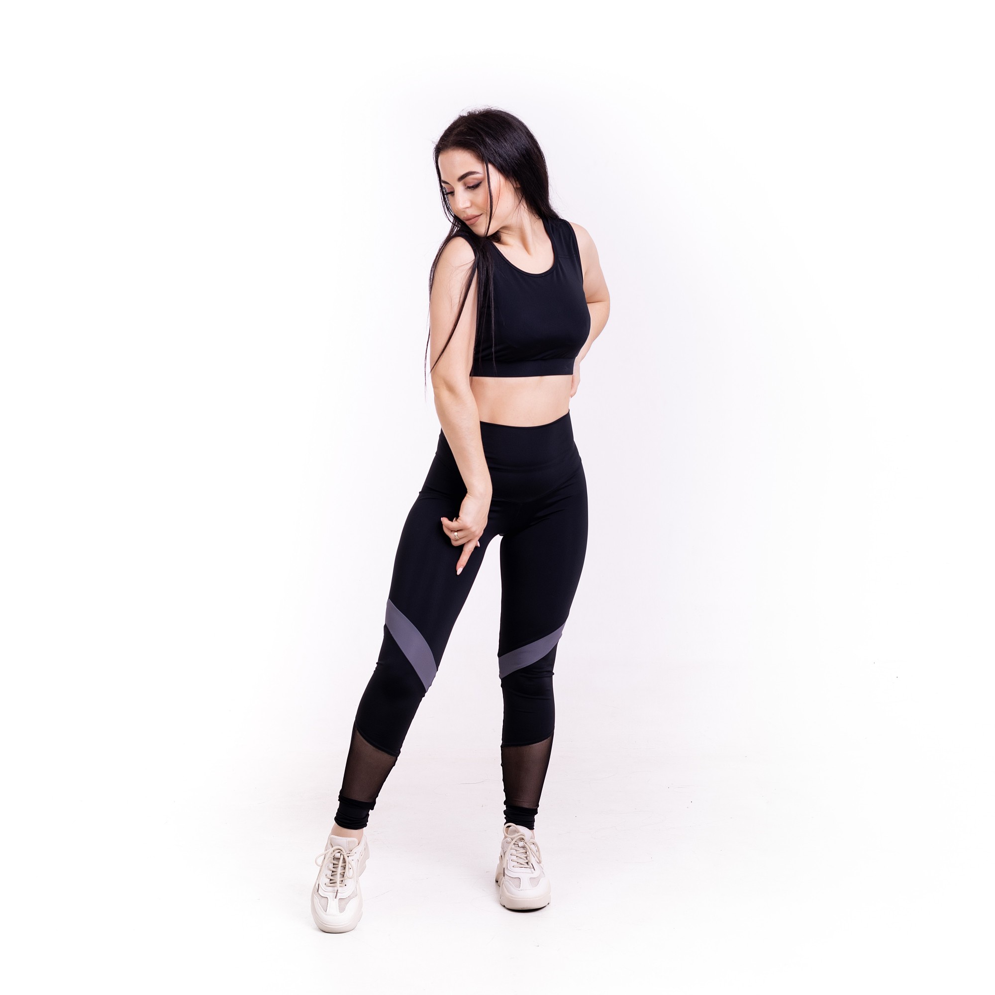 

Комплект FitU спортивный женский Triangle Classic Top black черный, Комплект FitU спортивный женский Triangle Classic Top black черный S
