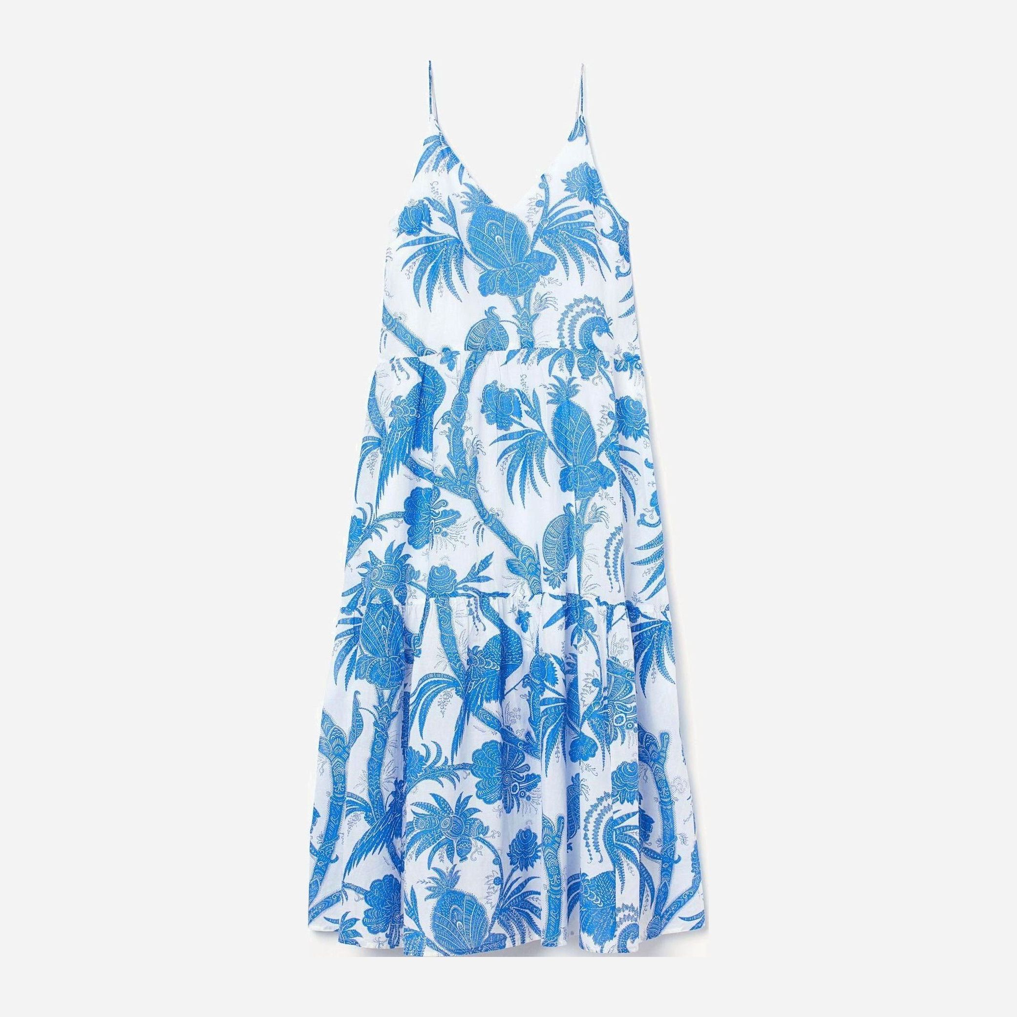 

Платье H&M 8789722-ACBI 38 Белое с голубым