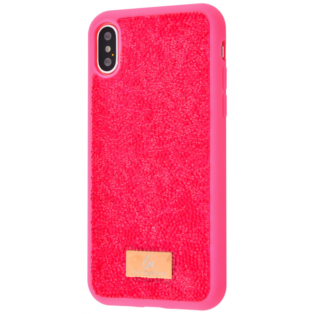 

TPU чехол Epik Bling World Grainy Diamonds для Apple iPhone XS Max 6.5" Розовый