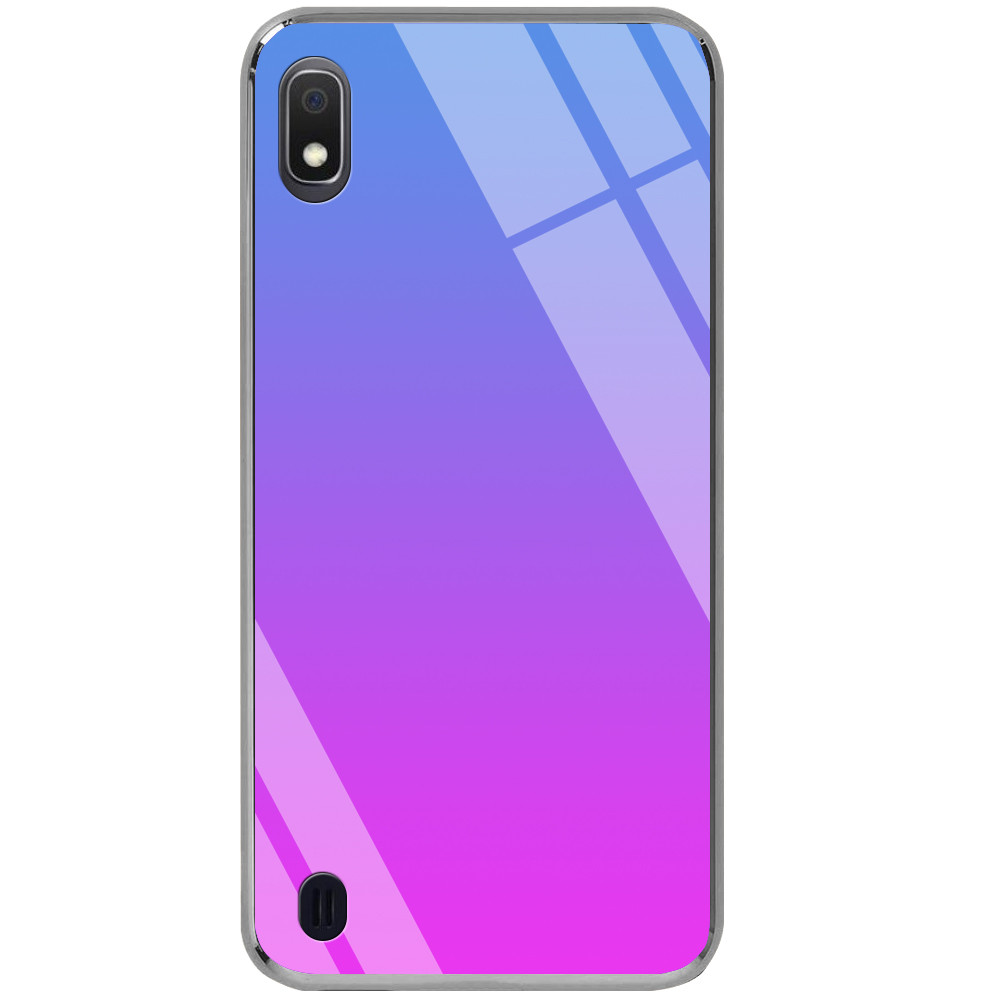 

TPU+Glass чехол Epik Gradient Rainbow с лого для Samsung Galaxy A10 Синий