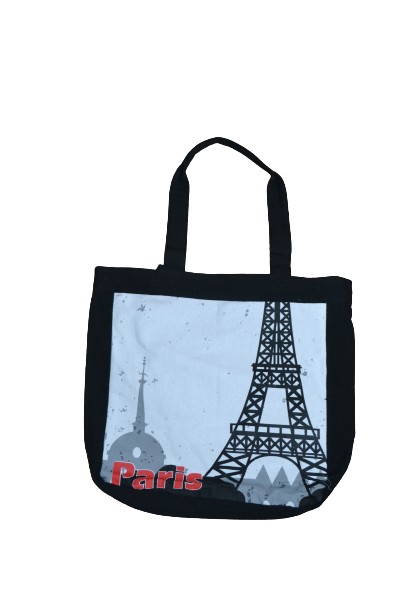 

Сумка текстильная черно+белый 36х13х34 Paris 16S058