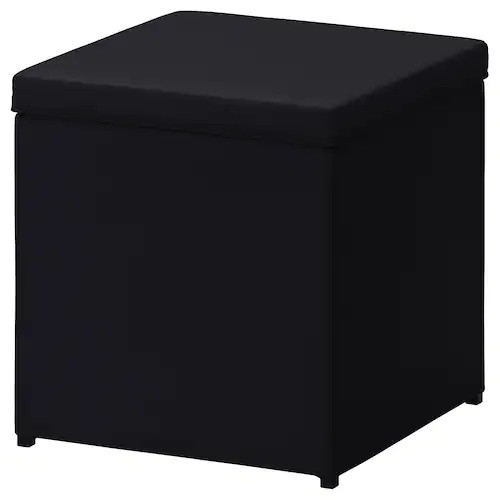 

Пуфик подставка для ног IKEA BOSNÄS с ящиком Черный (402.666.82)