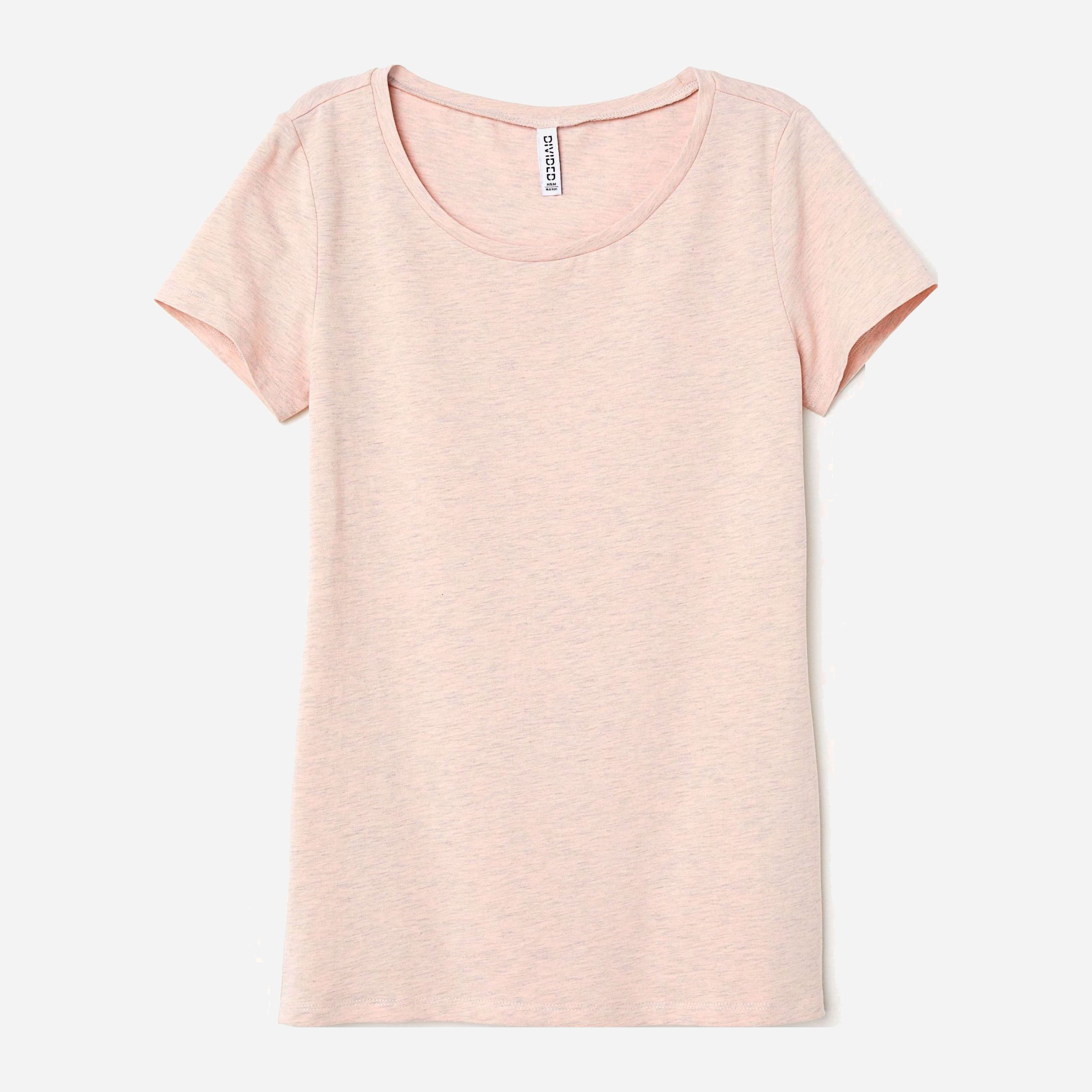 

Футболка H&M 3063077-AAGY XXS Розовая с серым