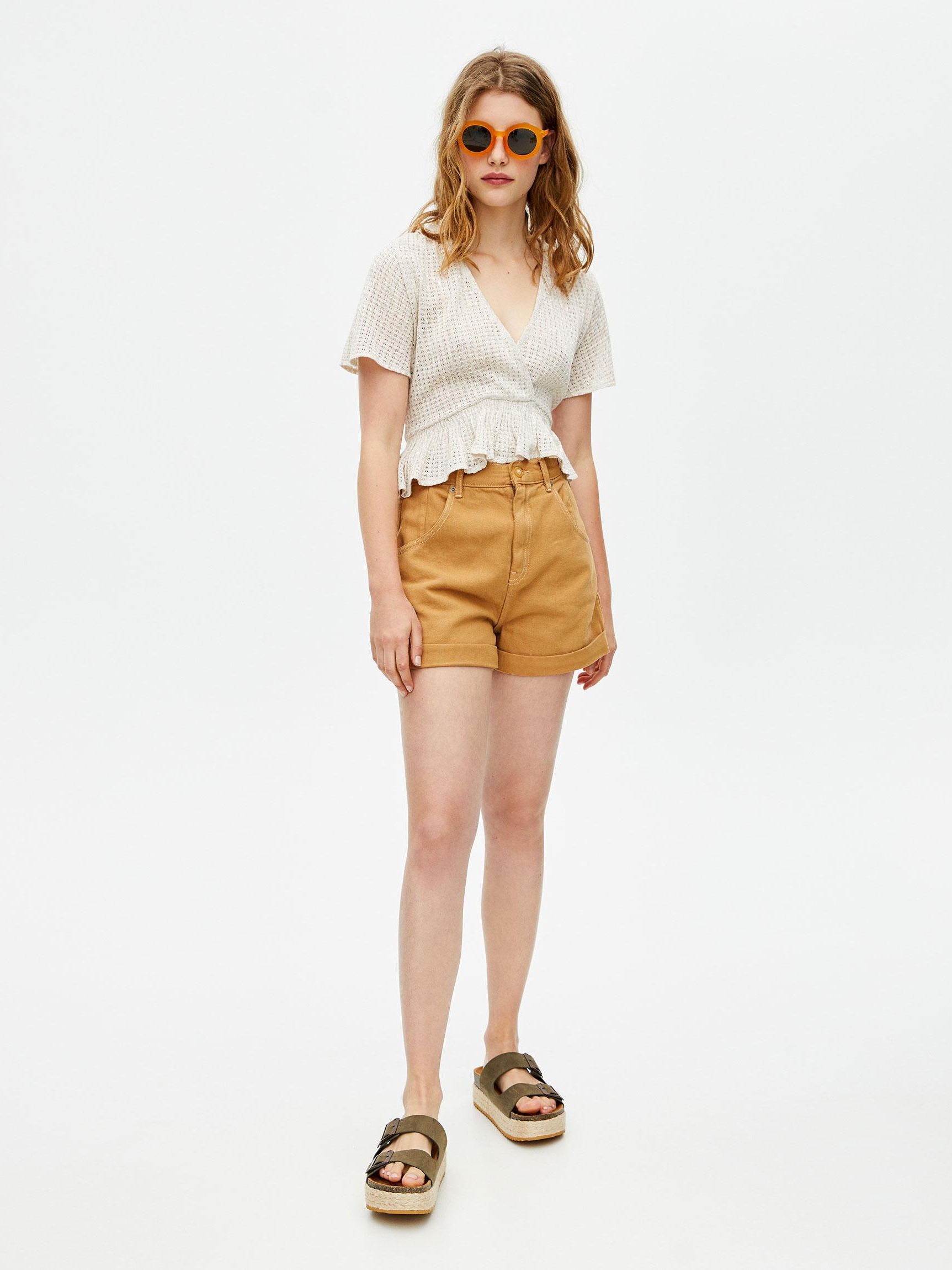 

Топ Pull & Bear 5247/338/746-ACWJ XL Светло-бежевый