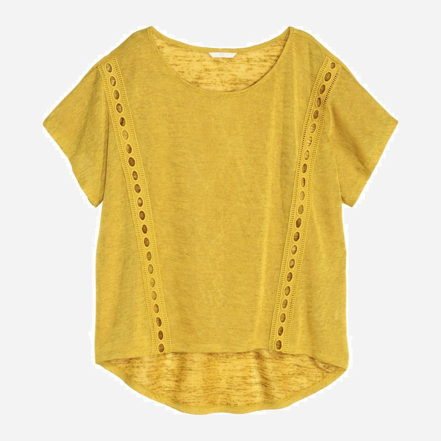 

Футболка H&M 3653293-z S Горчичная