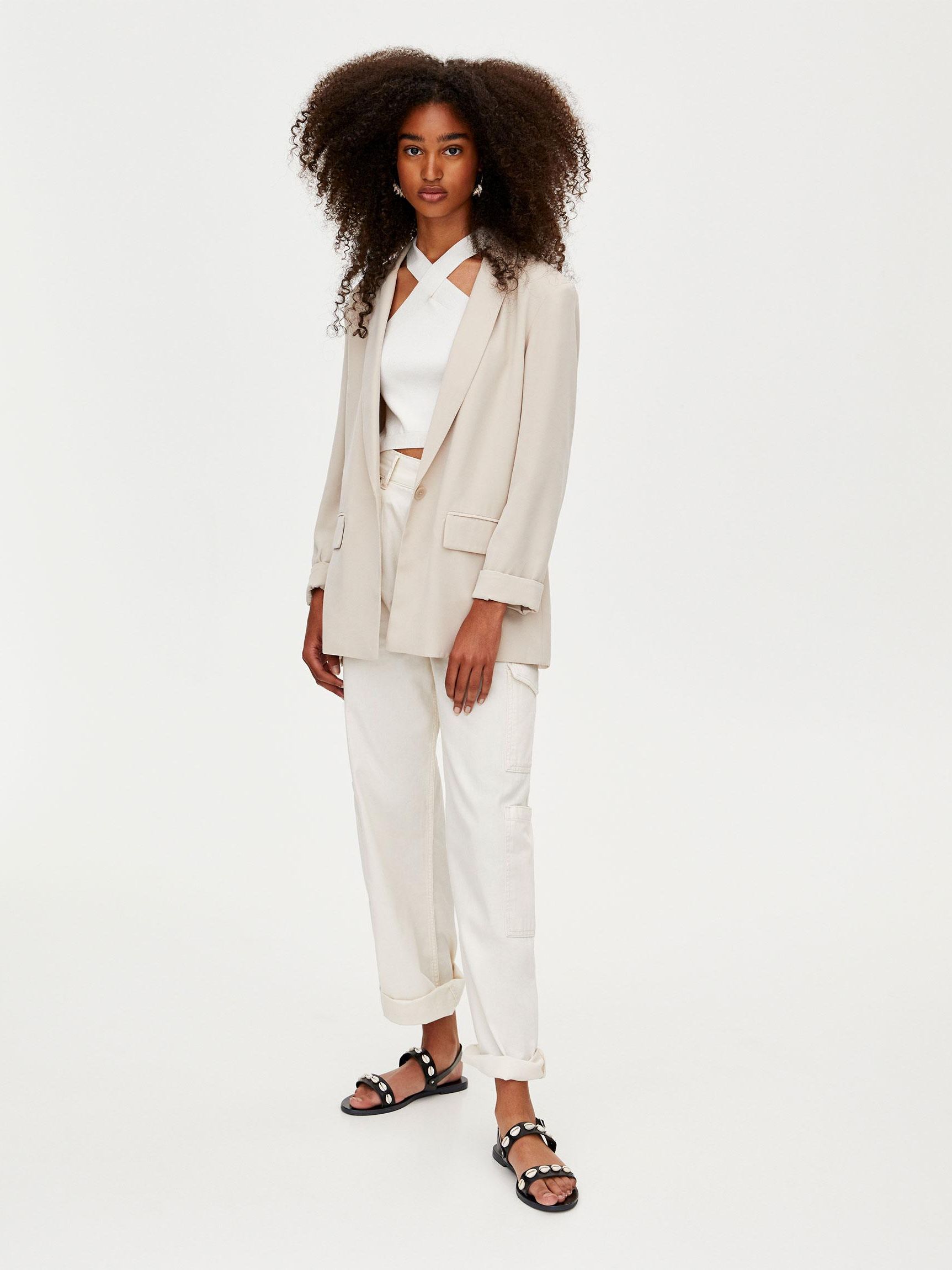 

Жакет Pull & Bear 9781/300/711-ACWJ M Светло-бежевый