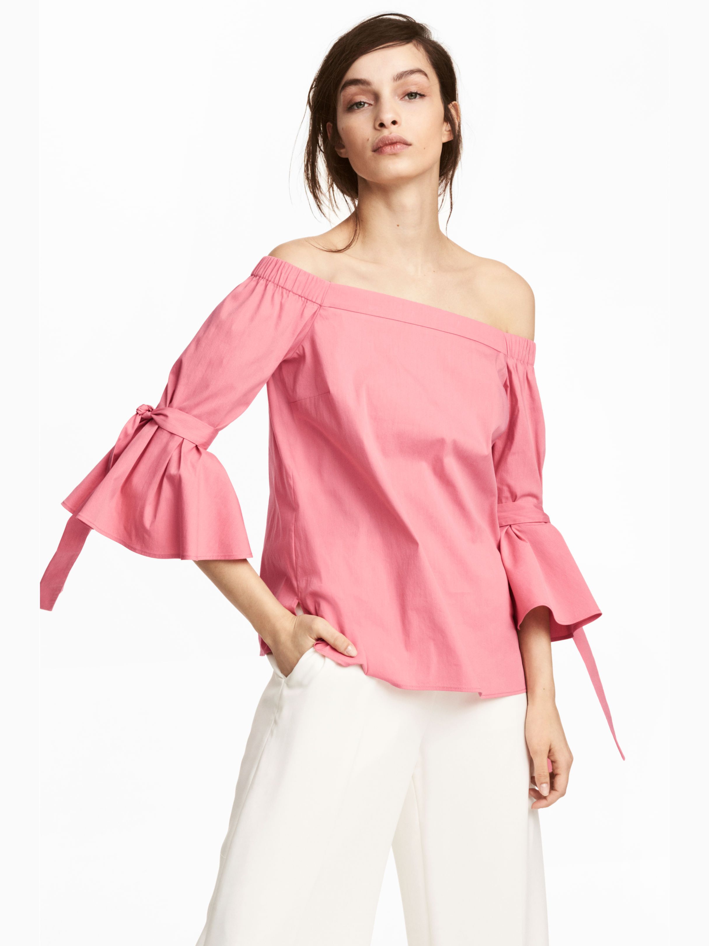 

Блузка H&M 5340585-ACWG 46 Розовая