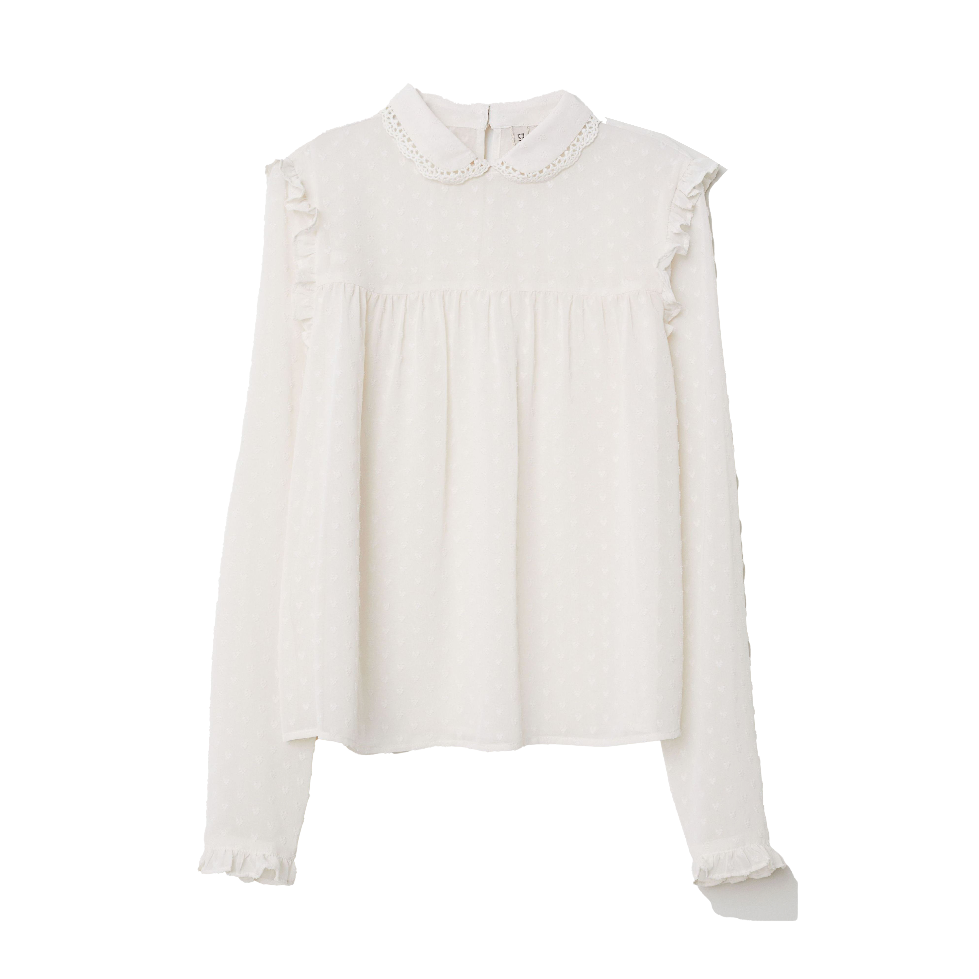

Блузка H&M 6777378-ABAK 34 Молочная