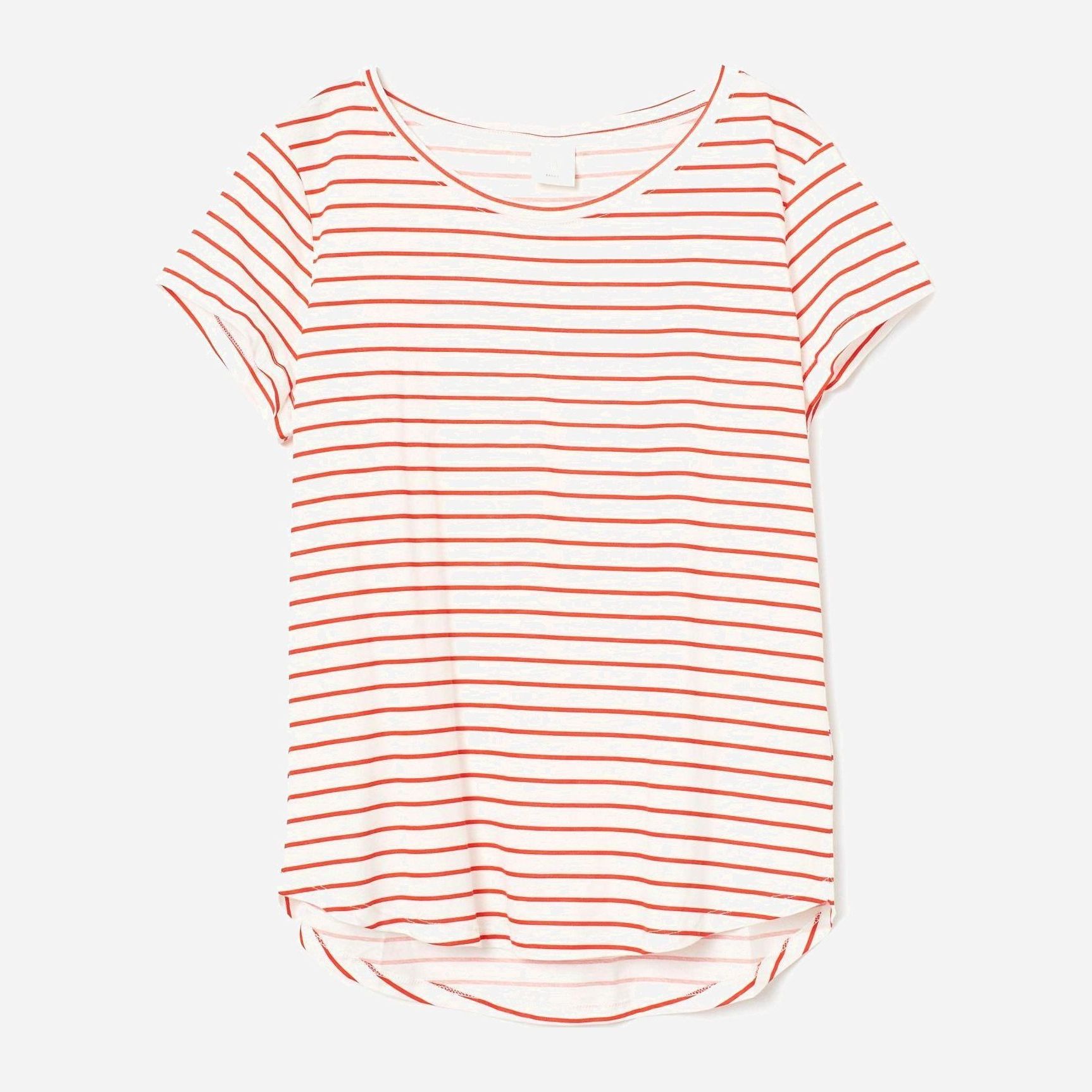 

Футболка H&M 6107762-AAXL XL Белая в полоску