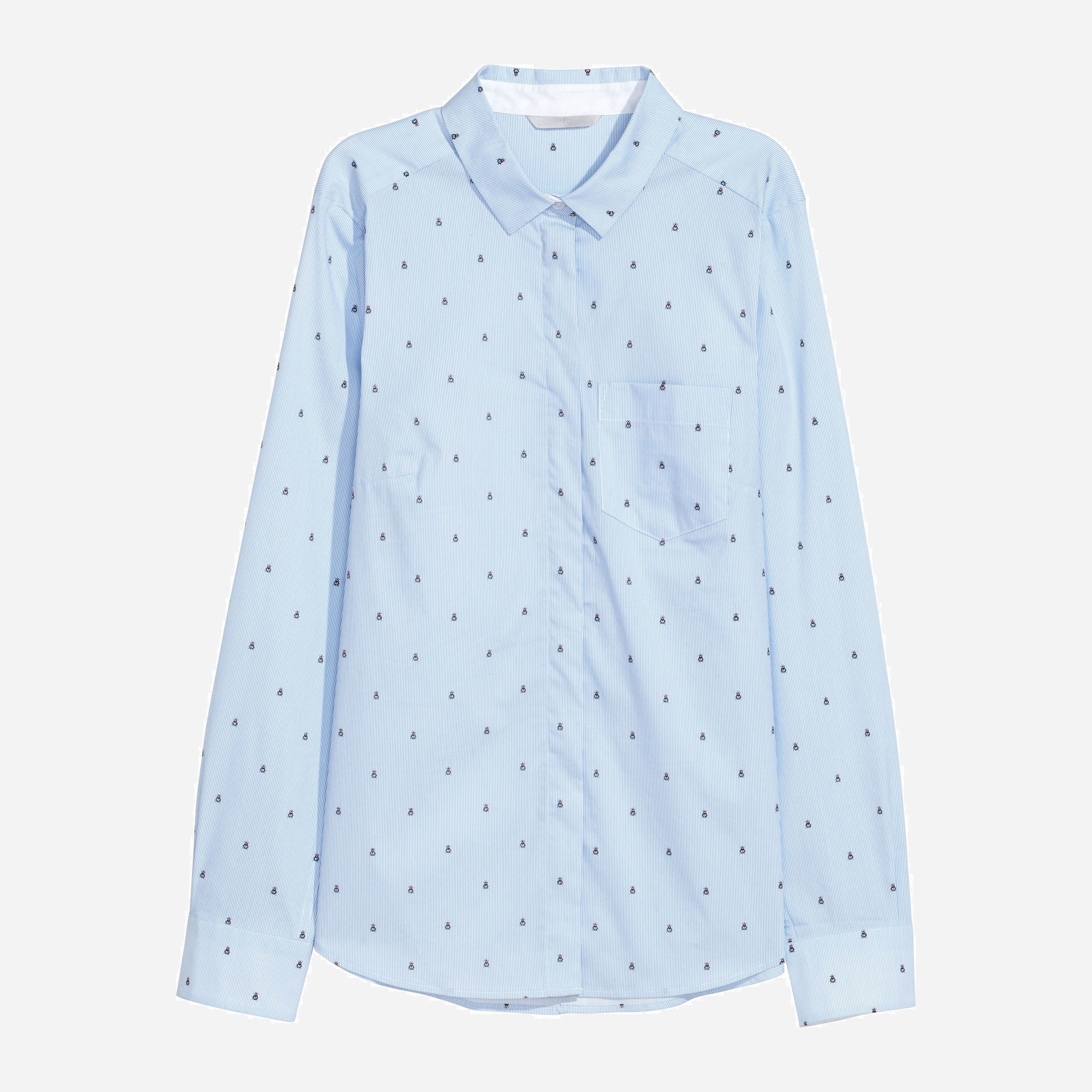 

Блузка H&M 5079106-ABWZ 38 Голубая