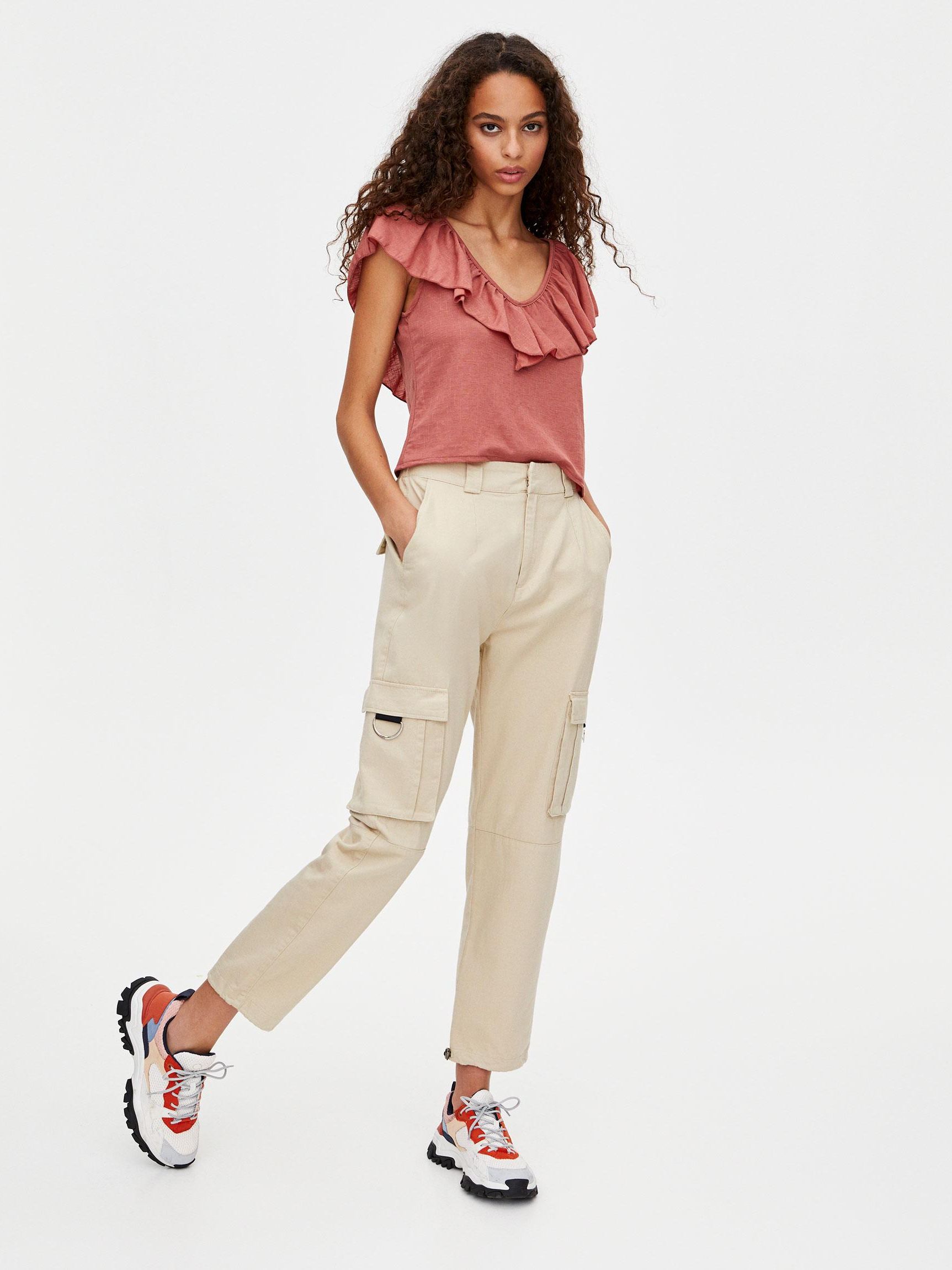 

Топ Pull & Bear 9239/384/607-ACUD XL Бледно-коричневый
