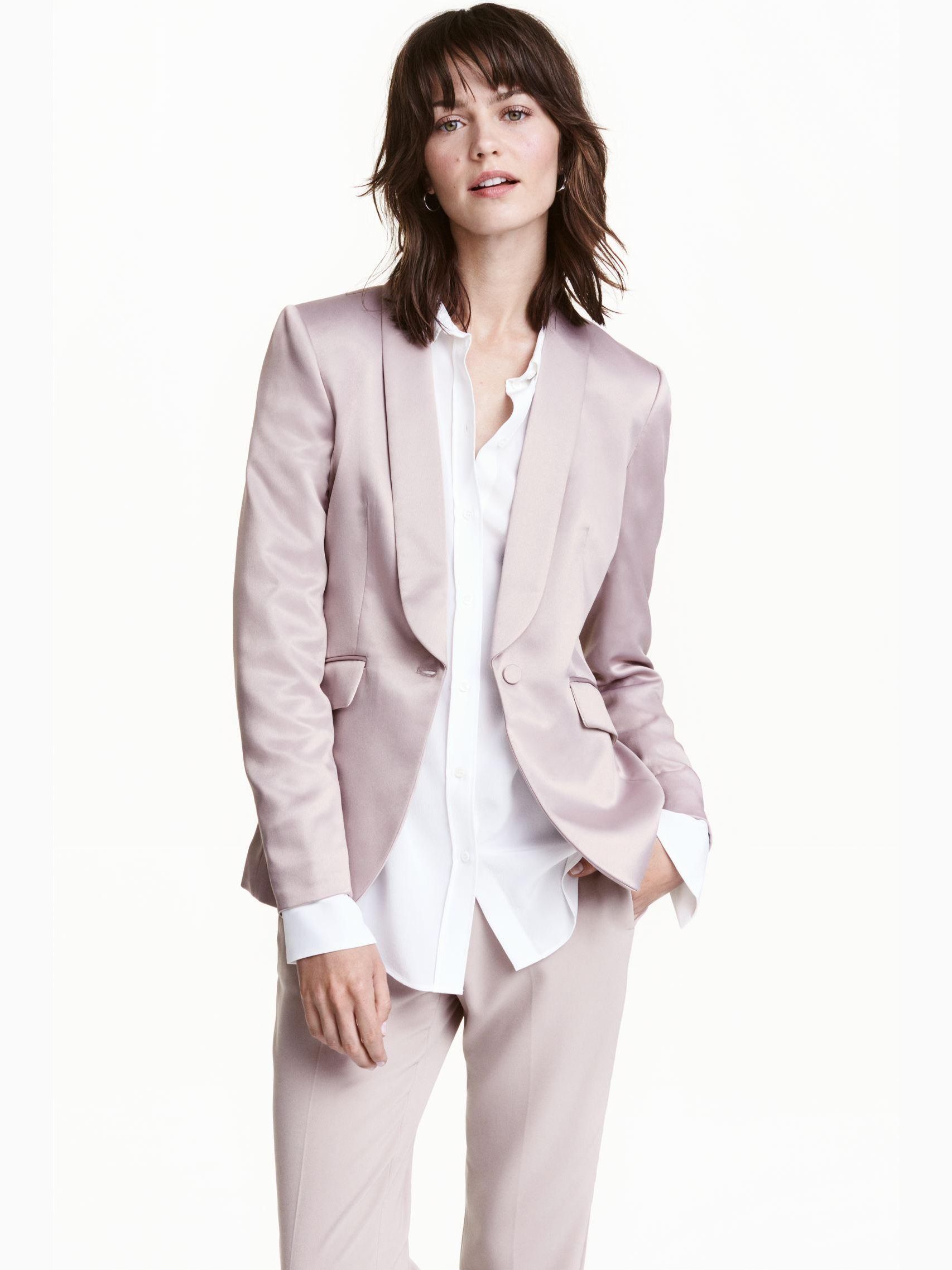 

Жакет H&M 4258604-AAGY 34 Розовый с серым