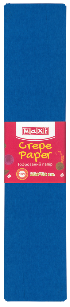 

Набор гофрированной бумаги Maxi 100% 50 х 250 см 10 шт Темно-синей (MX61616-24)