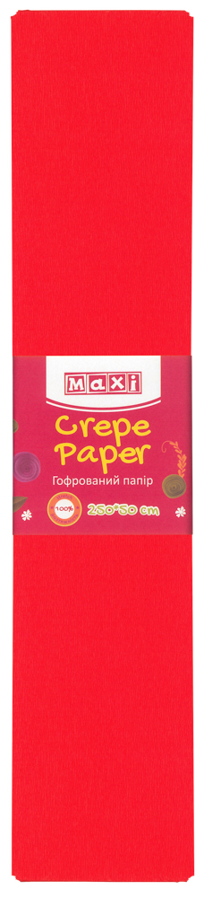 

Набор гофрированной бумаги Maxi 100% 50 х 250 см 10 шт Кораловой (MX61616-41)