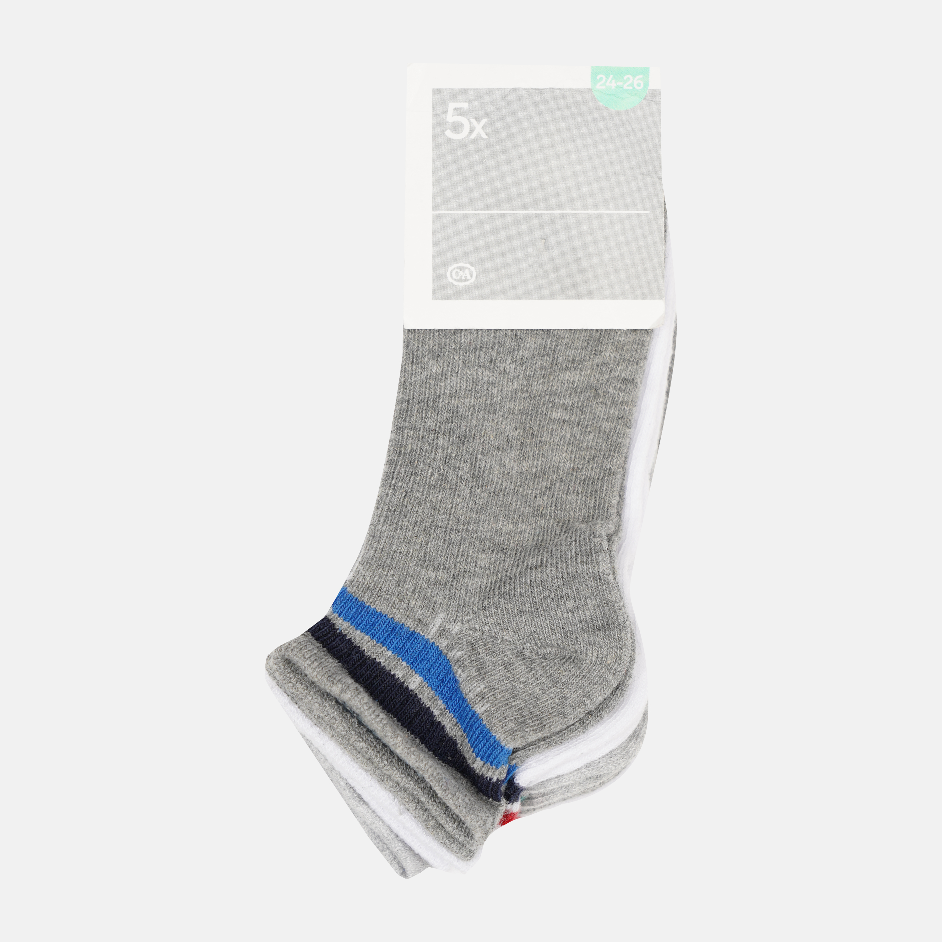 

Набор носков C&A 418-62-64365-503 - 5 пар Серо-белые, Набор носков C&A 418-62-64365-503 31-33 5 пар Серо-белые