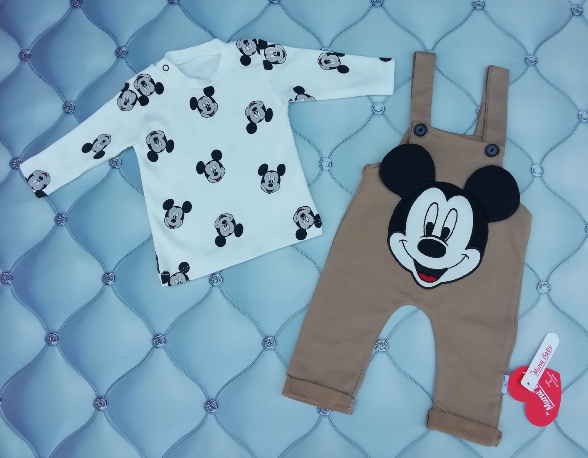 

Костюм мальчику Милый Мики Murat Baby 68-74 см молочный с кофейным