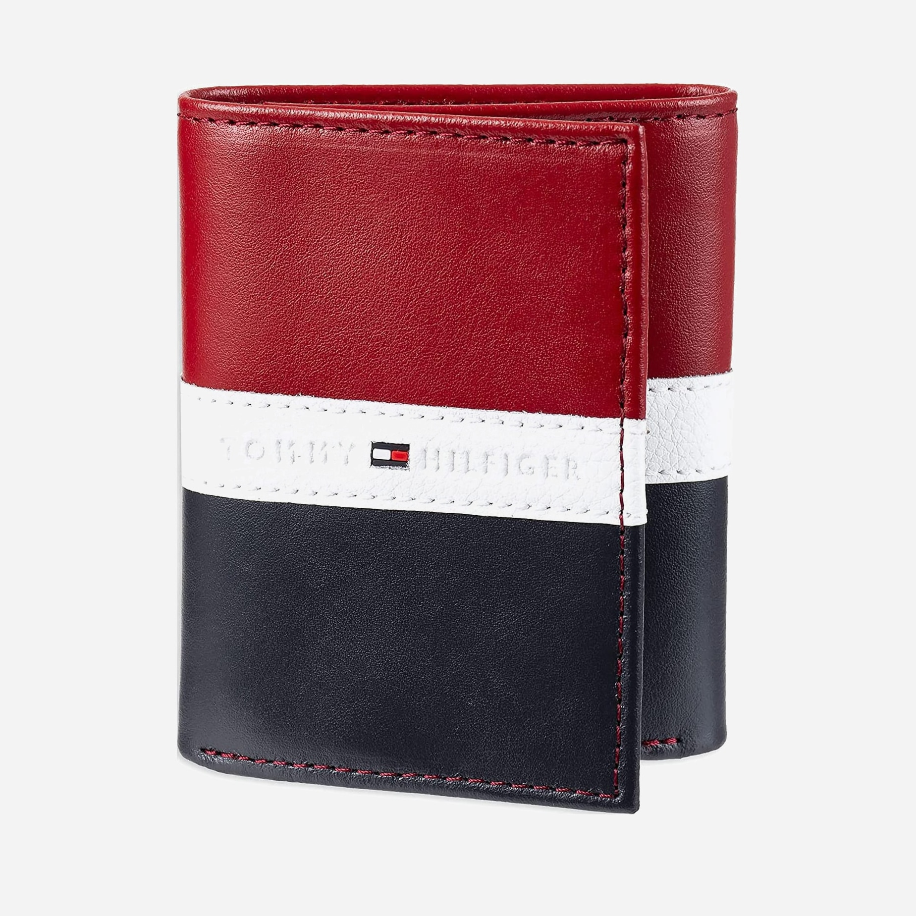 

Мужское портмоне кожаное Tommy Hilfiger 162461224 Красный/Черный