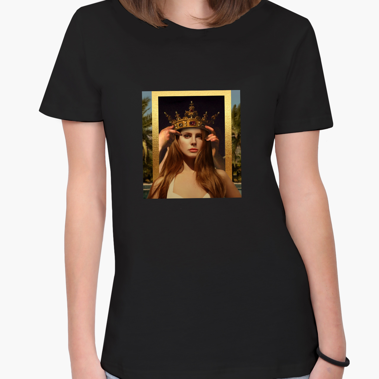 

Футболка женская Лана Дель Рей Ренессанс (Lana Del Rey Renaissance) (8976-1590-5) XXL Черная