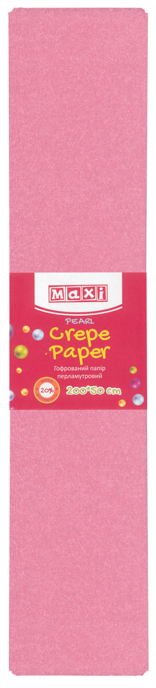 

Набор гофрированной бумаги Maxi 20% 50 х 200 см 10 шт Перламутровой Розовой (MX61618-04)