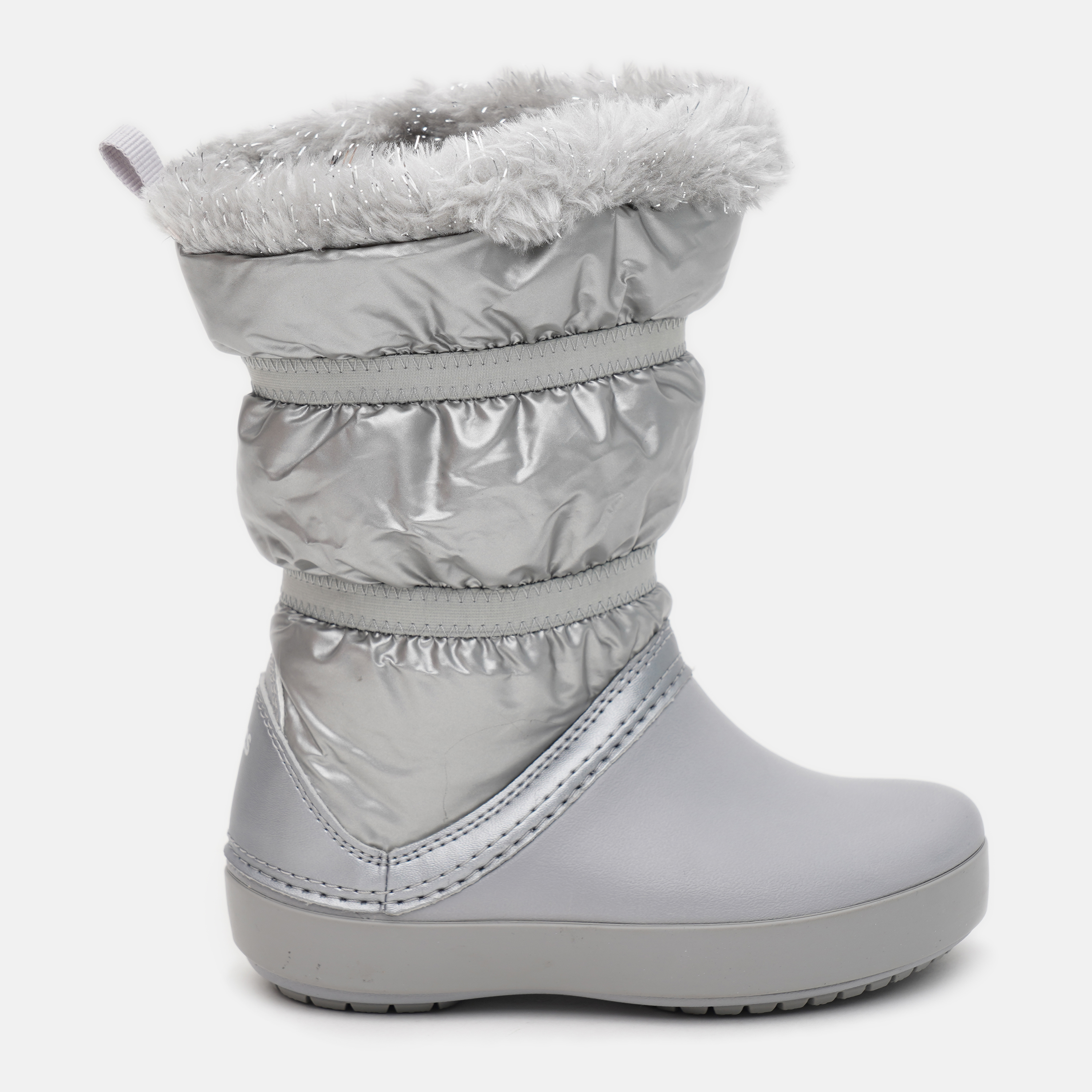 

Сапоги Crocs Kids CB LodgePoint Metallic Boot G 205829-0P1-C9 25-26 15.7 см Серые