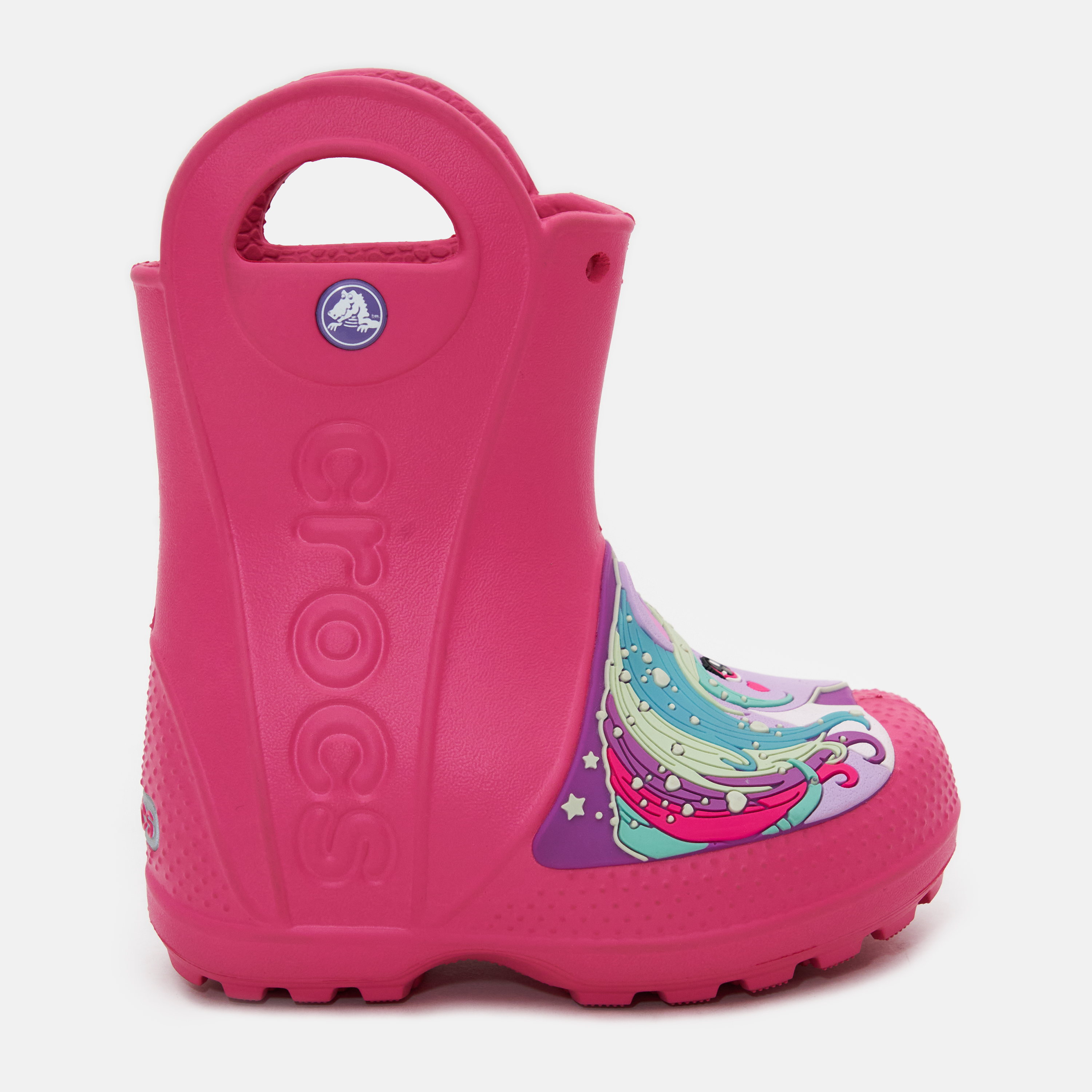 Акция на Резиновые сапоги Crocs Kids Fun Lab Creature Rain Boot 205350-6NP-C6 22-23 13.2 см Розовые (191448204317_9001051332301) от Rozetka UA