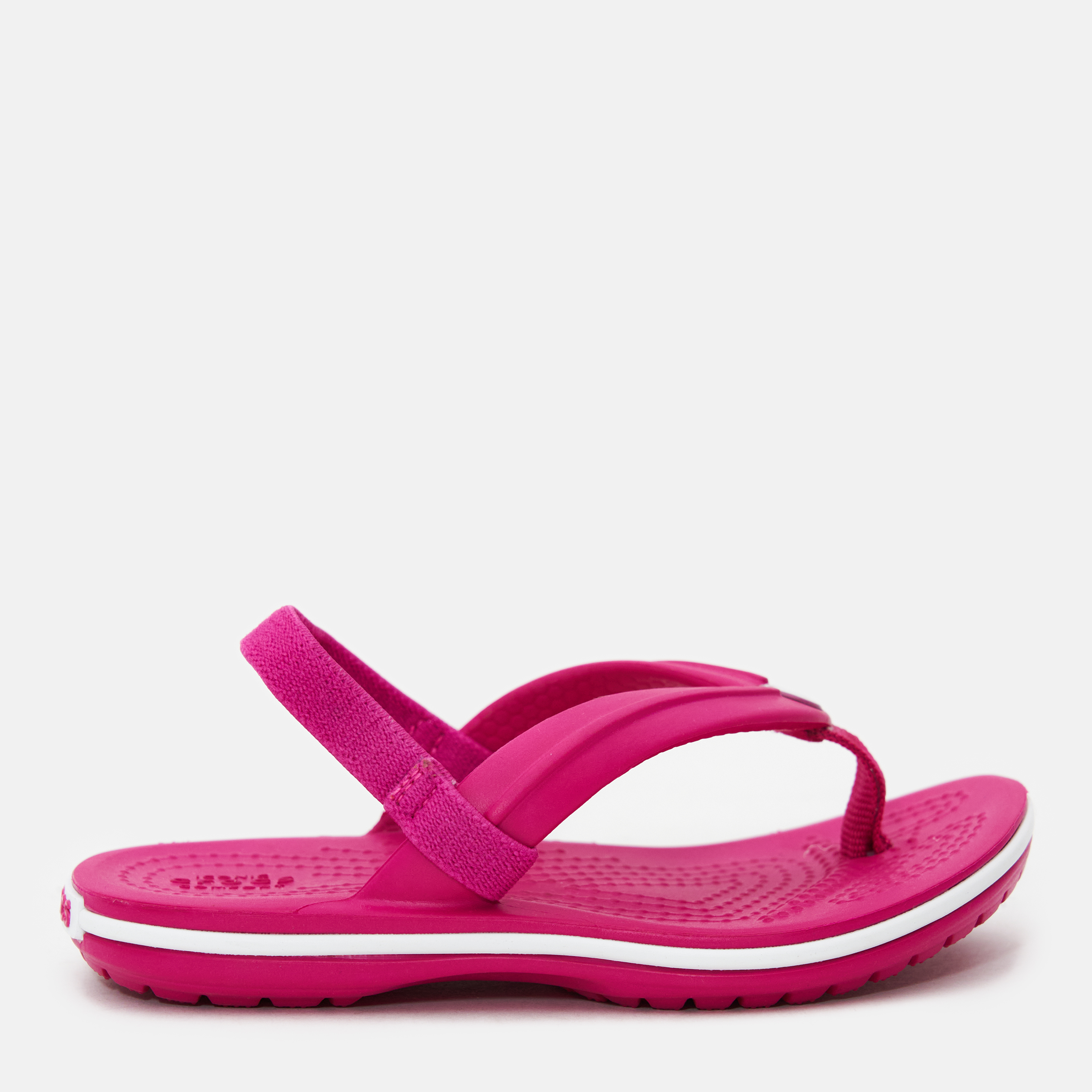 Акція на Дитячі сандалі для дівчинки Crocs Kids Crocband Strap Flip 205777-6X0-C7 23-24 Candy Pink від Rozetka