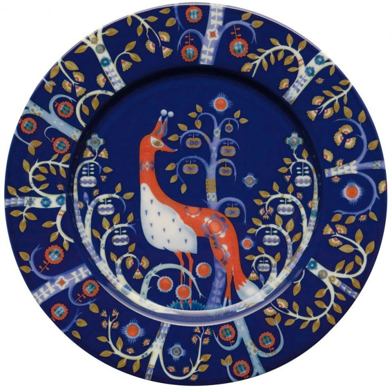 

Тарелка синяя с рисунком 22см Taika, Iittala
