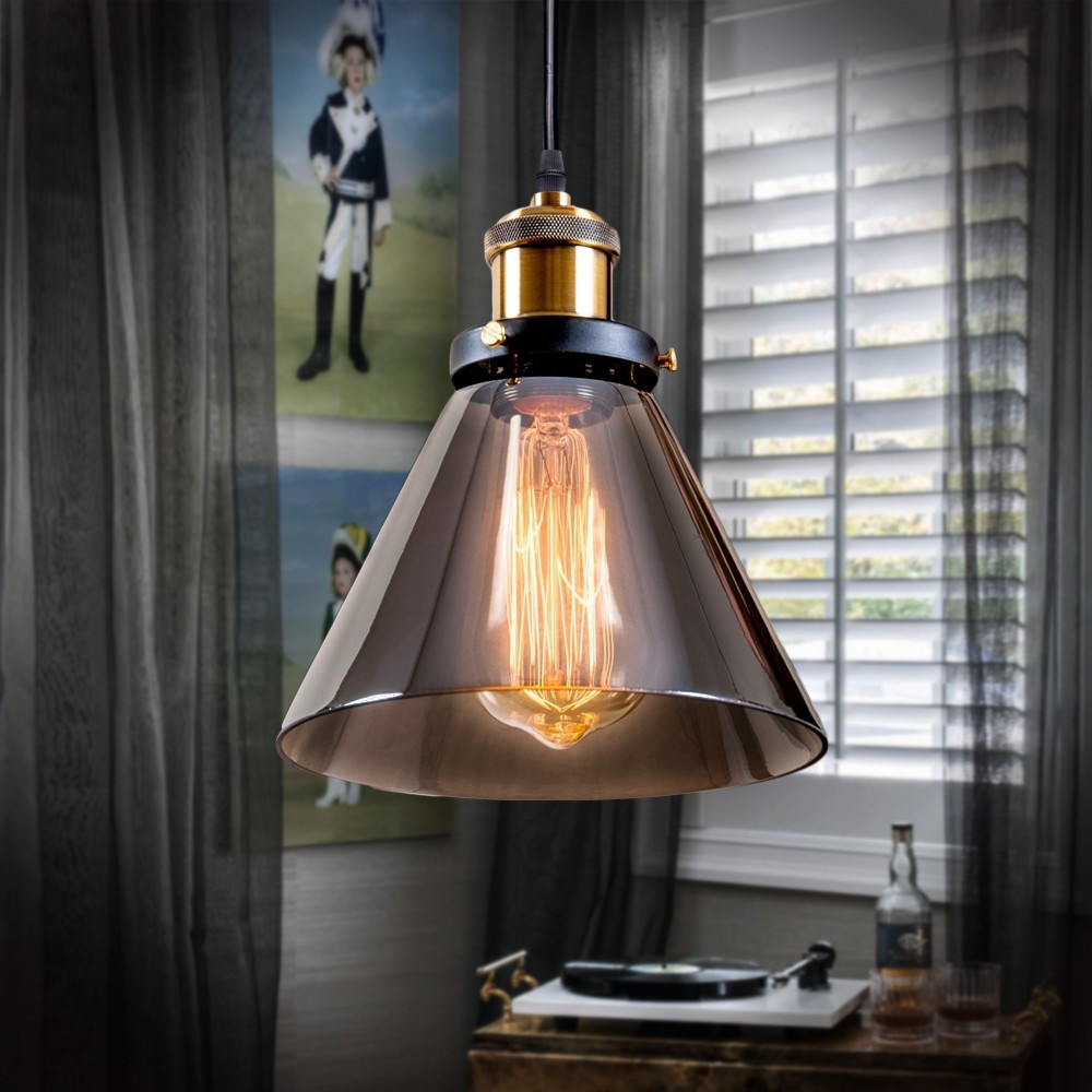 

Подвес потолочный loft smoky grey d18 h14см