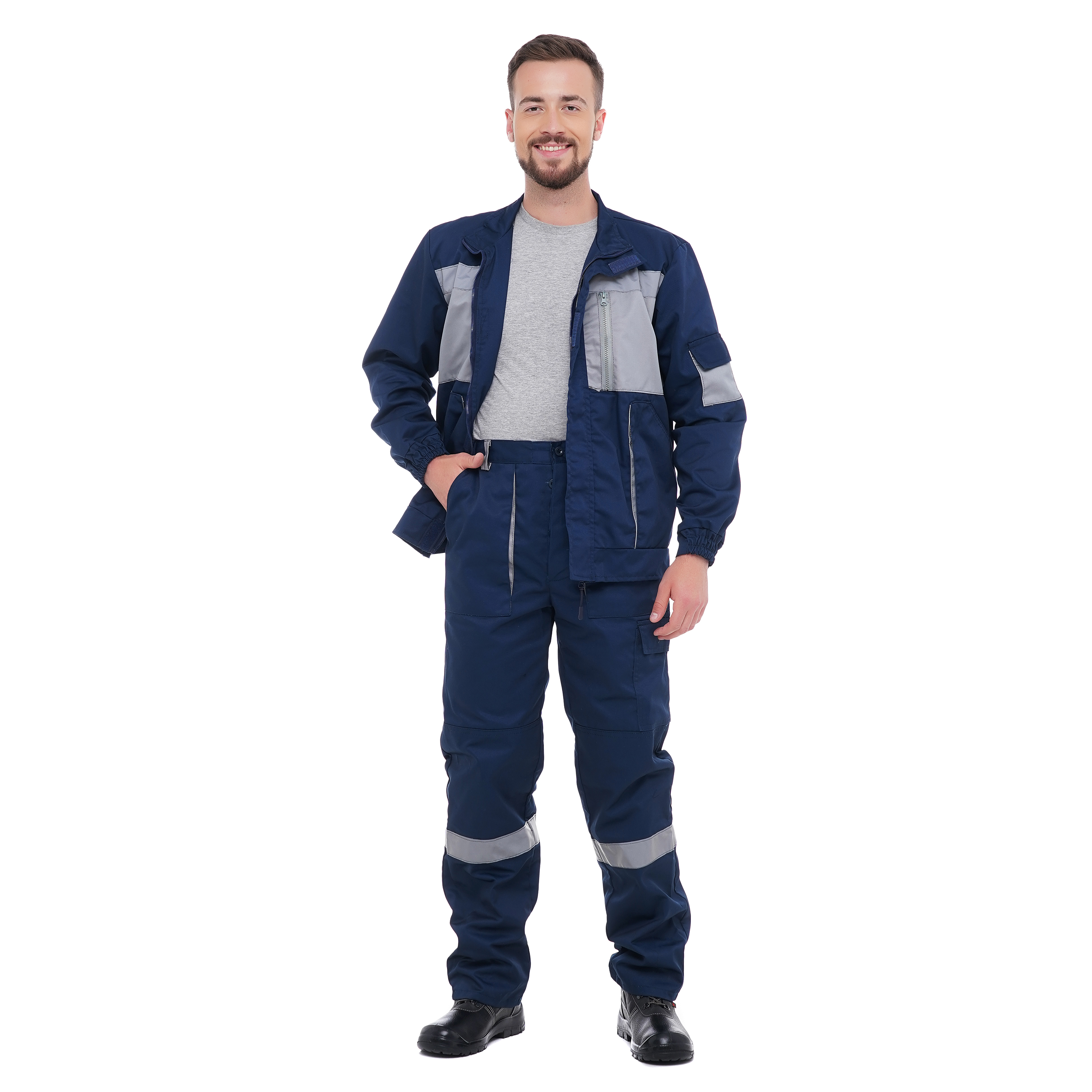 

Костюм рабочий (куртка + брюки) TESLA 60-62 (XXXL)