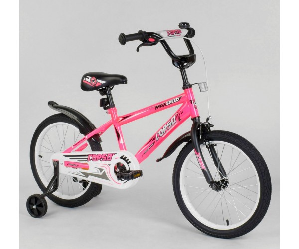 

Велосипед двухколесный CORSO MaxSpeed EX N2395 18", Розовый