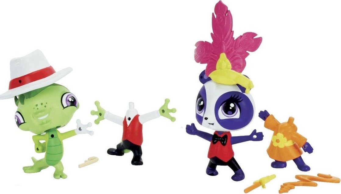 

На шоу - две модницы зверюшки с аксессуарами, игровой набор, Littlest Pet Shop, На шоу
